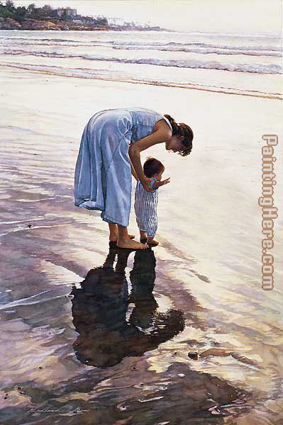 Standing on Her Own Two Feet painting - Steve Hanks Standing on Her Own Two Feet art painting